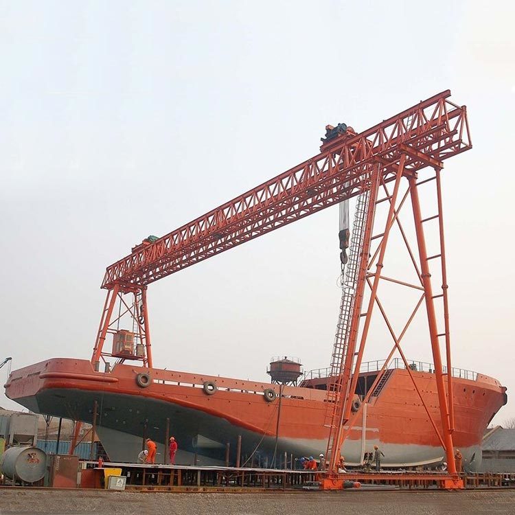 Container gantry crane 35 ton gantry crane travel lift boat double beam mobile gantry crane