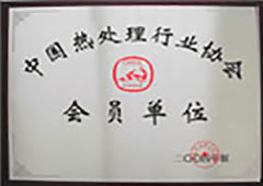 Member of China Heat Treatment Industry Association Member of China Heat Treatment Industry Association