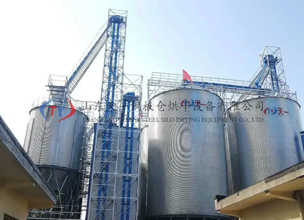 500 tons of sorghum silos and complete sets of equipment