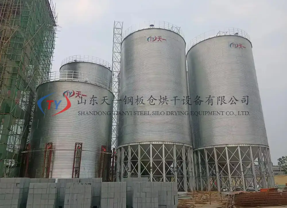 1000 ton fully galvanized steel silo