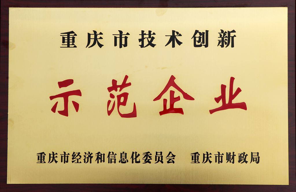 重慶市技術創新示范企業 重慶市技術創新示范企業
