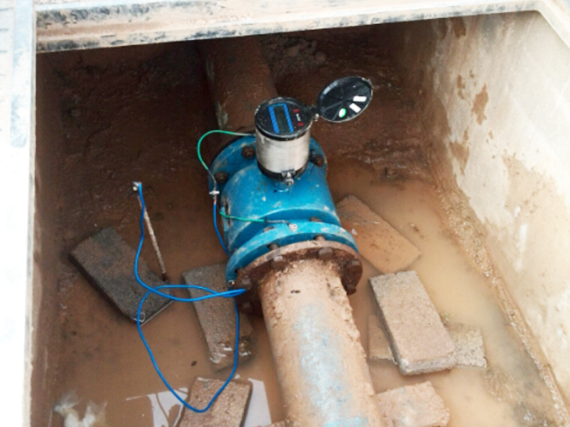 電磁水表安裝現場