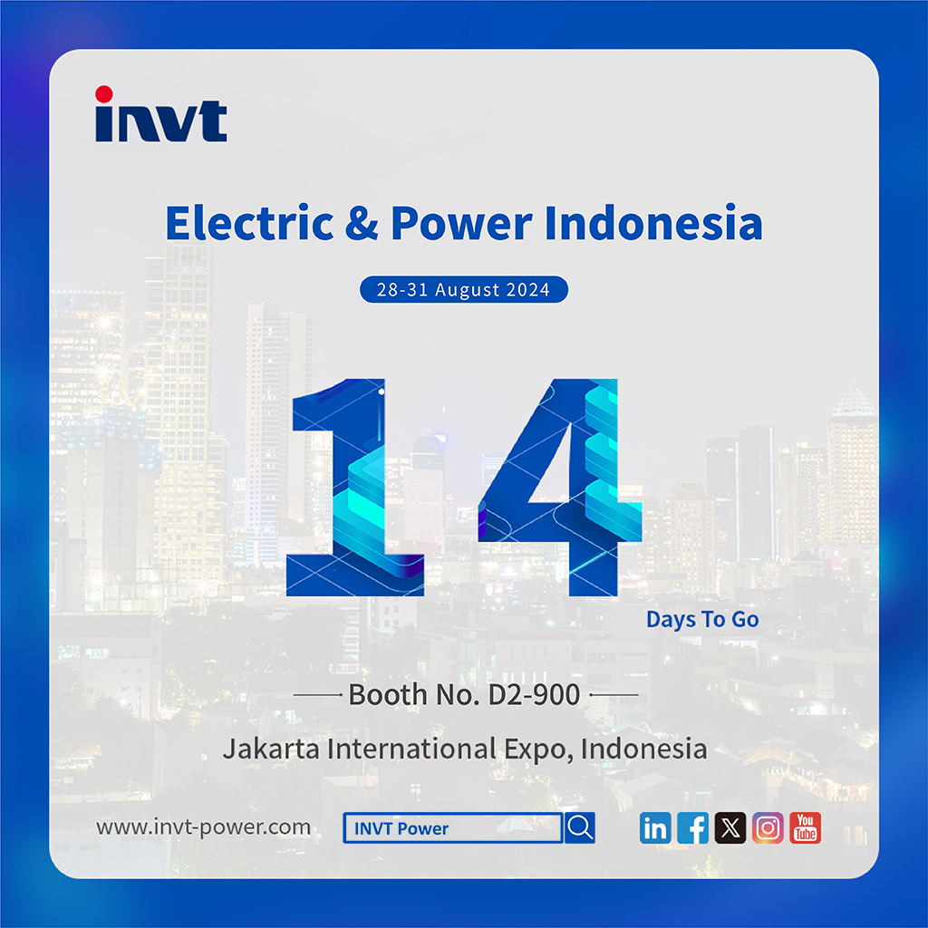 14 Days Countdown To Electric&Power Indonesia 2024 | INVT