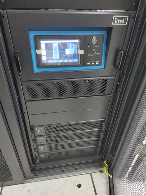 60kVA rack mounted modular online UPS uses in Zhengzhou Electric Power Technology College - INVT Power