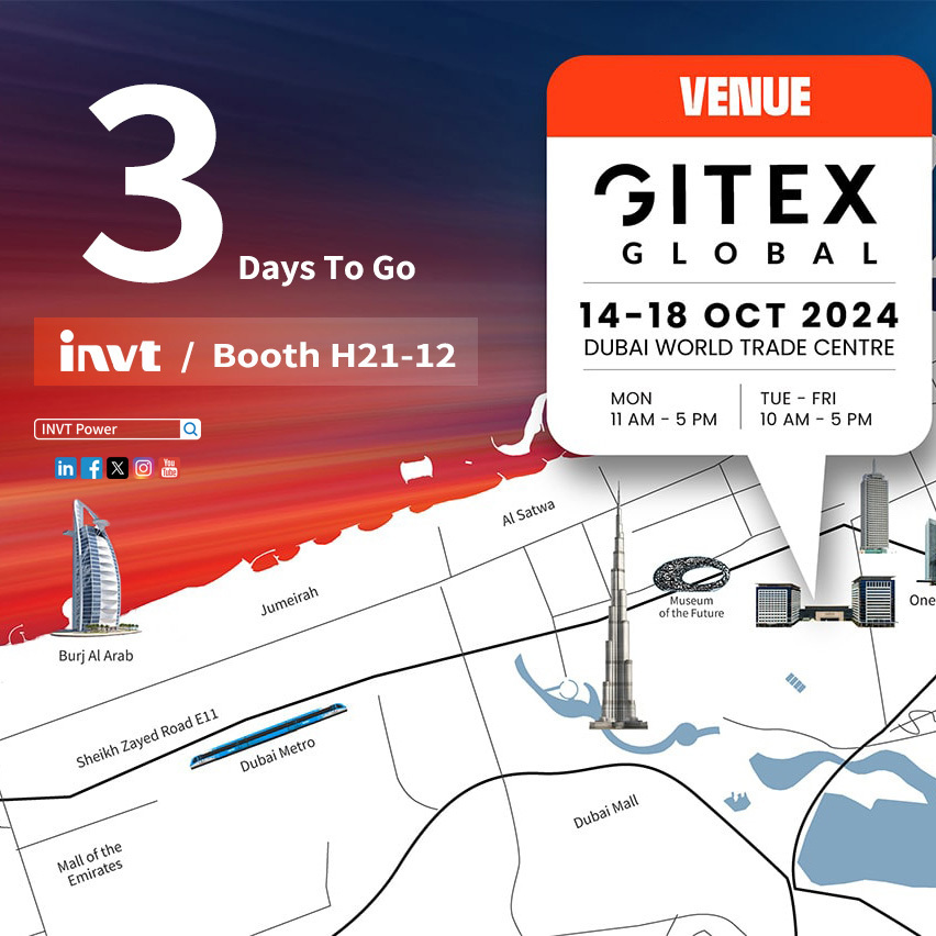 3 Days Away From GITEX GLOBAL, Please Drop By INVT Booth H21-12!