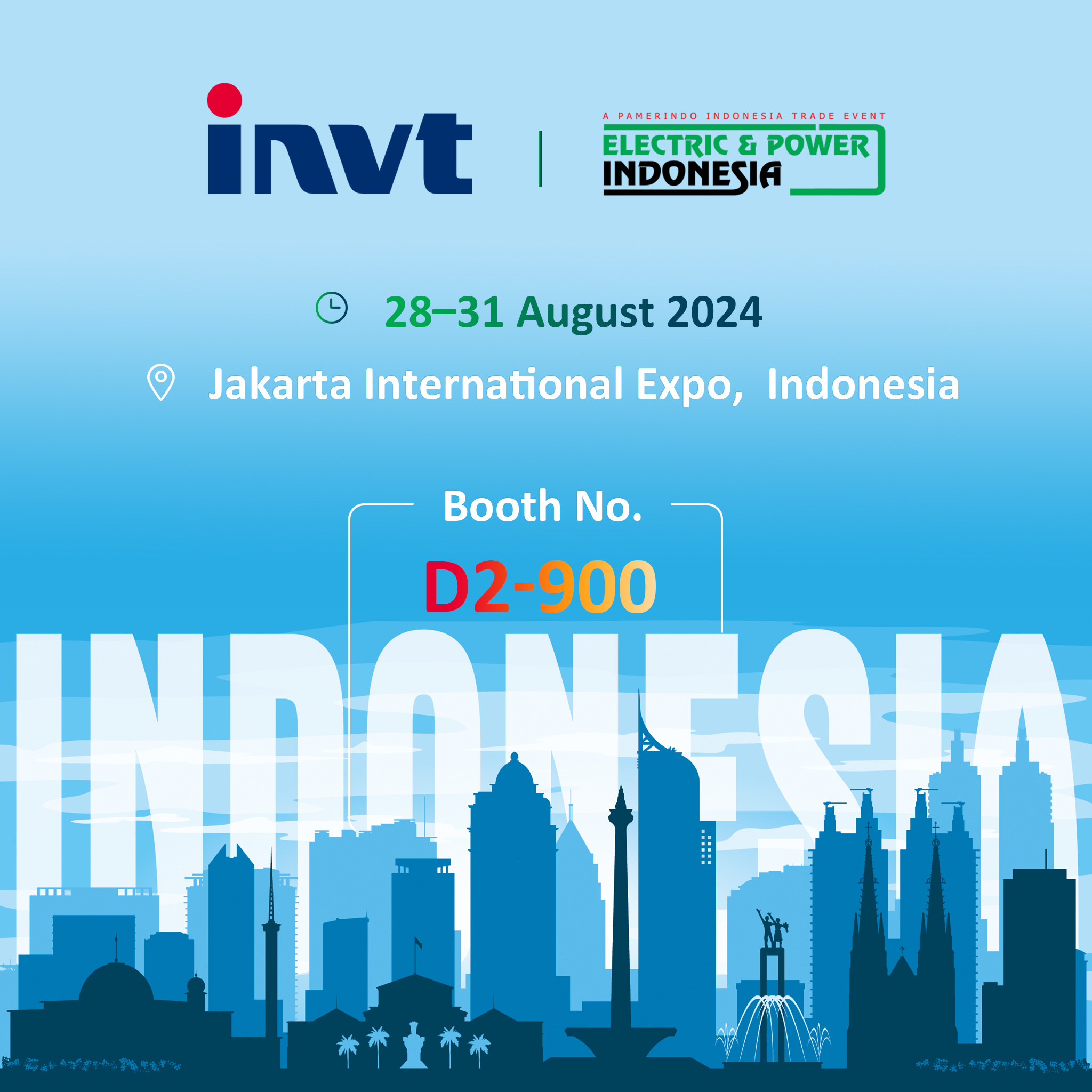 INVT invites you to attend Electric & Power Indonesia 2024!