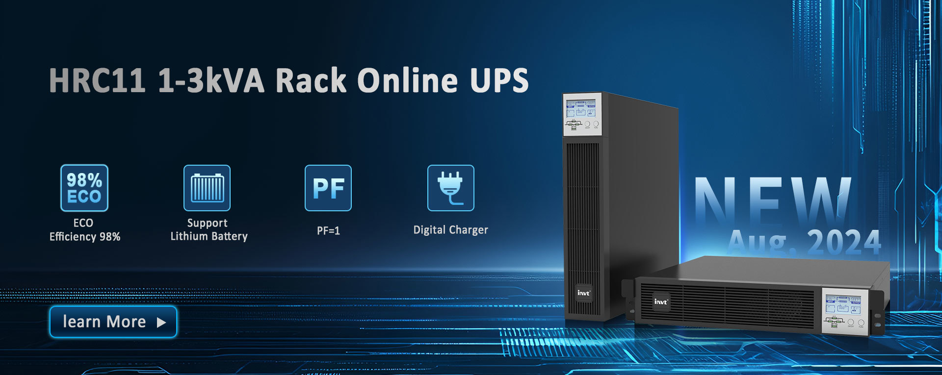 New Arrival HRC11 1-3kVA Rack Online UPS