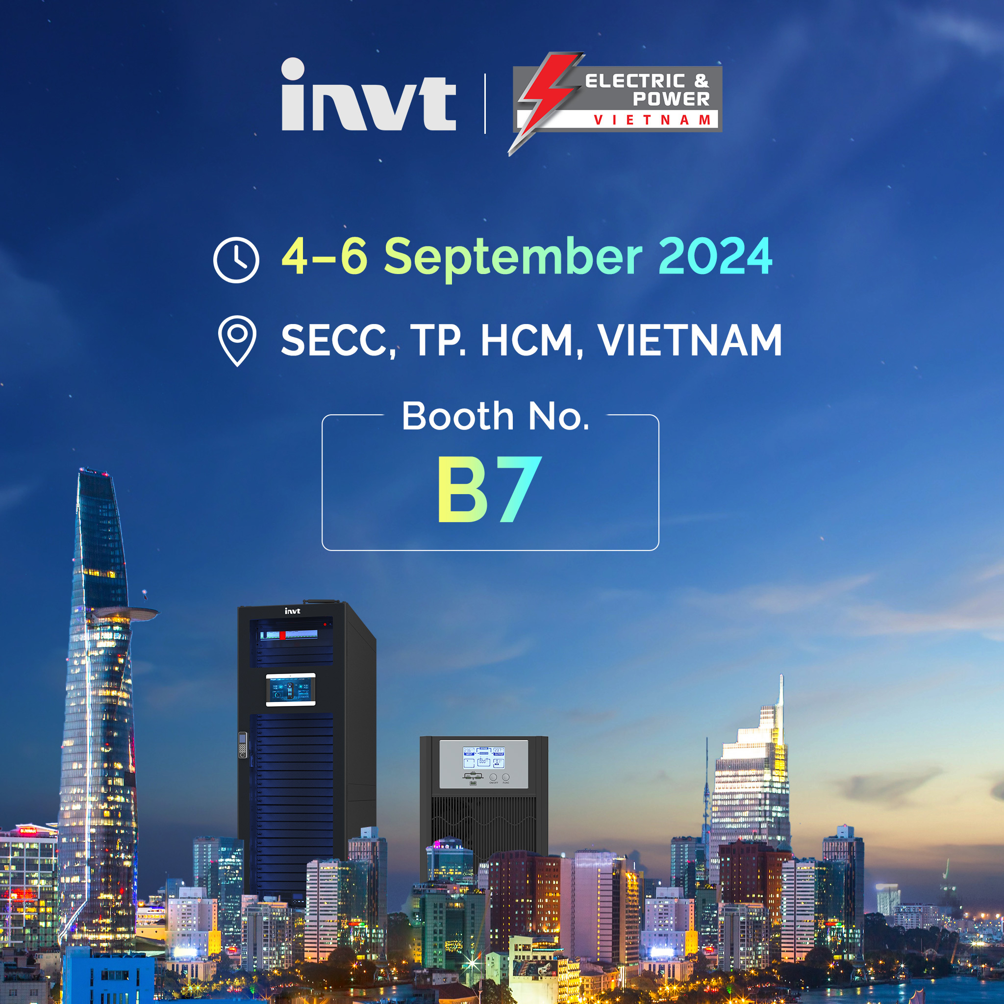 INVT Hopes to See You at ELECTRIC&POWER VIETNAM 2024!