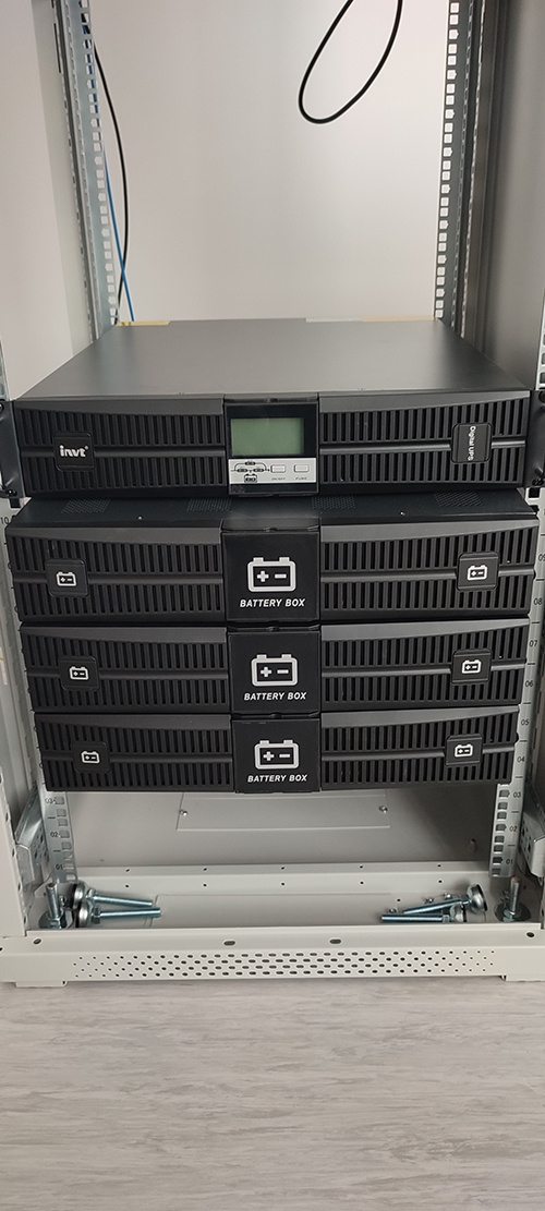Bulgaria bank project,10kVA single phase in single phase out rack online UPS 2- INVT Power 