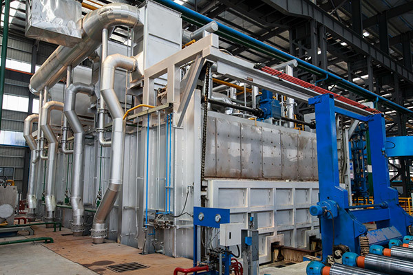 250-t vertical pushing aluminum ingot heating furnace (gas heating)