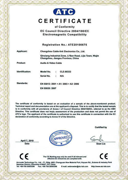 CE Certification CE Certification