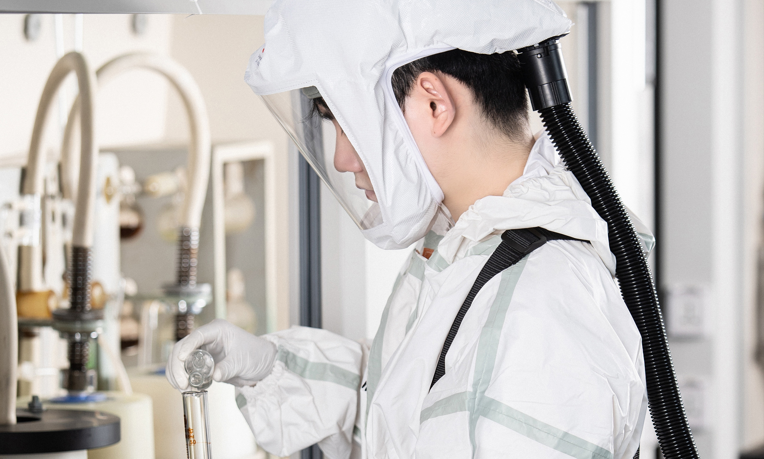 Where should the power supply air filter respirator be used?