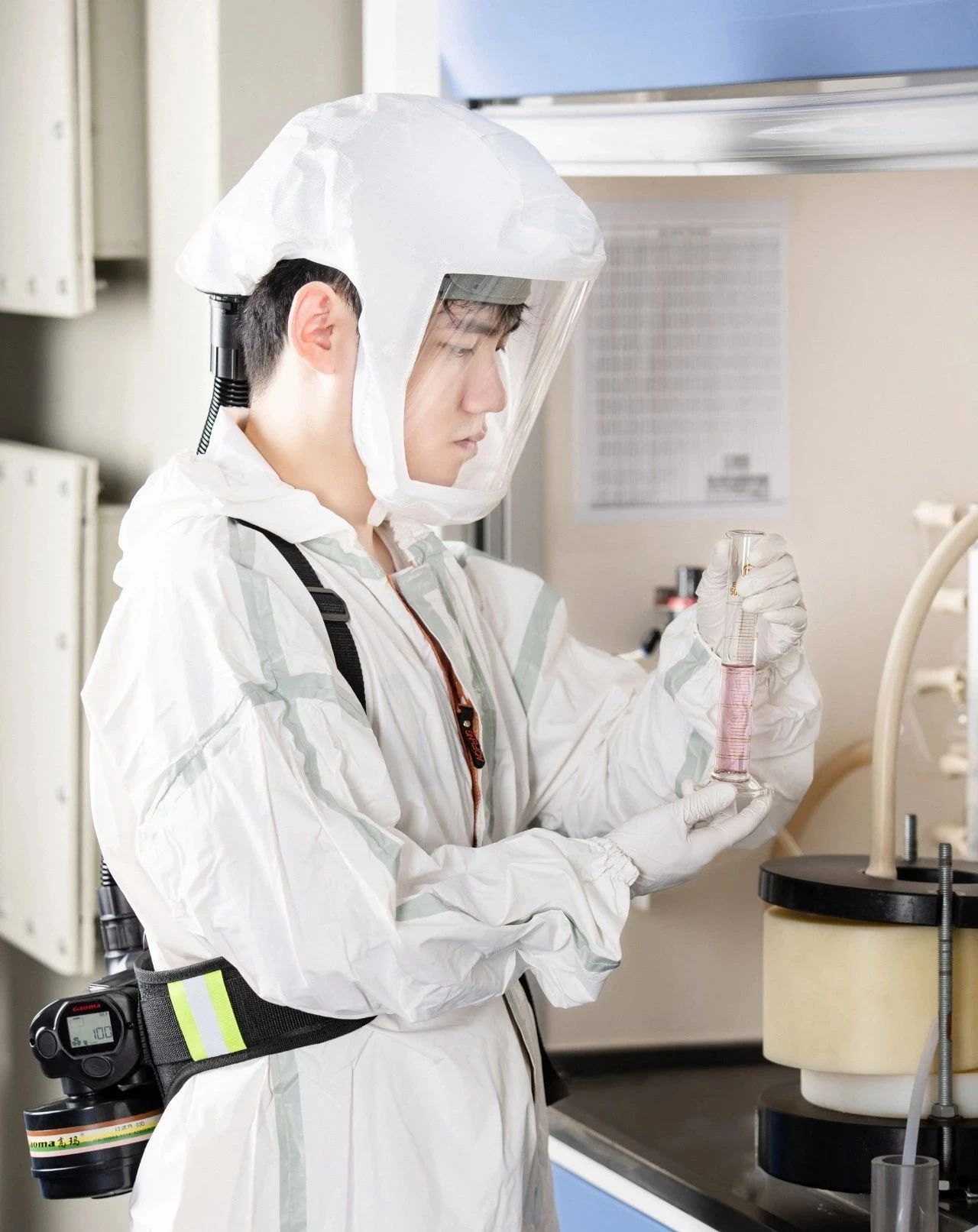 Where should the power supply air filter respirator be used?