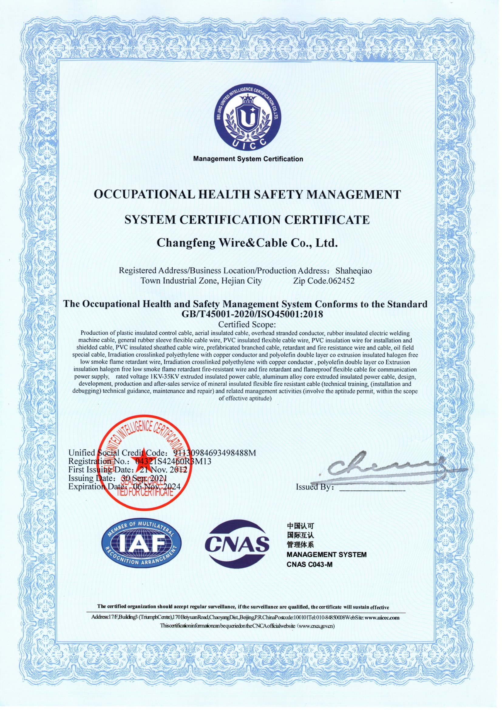 OCCUPATIONAL HEALTH SAFETY MANAGEMENT OCCUPATIONAL HEALTH SAFETY MANAGEMENT