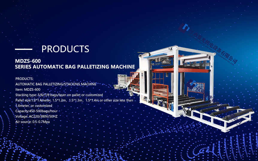 Automatic intelligent hand stacking machine with 500 bag/hour