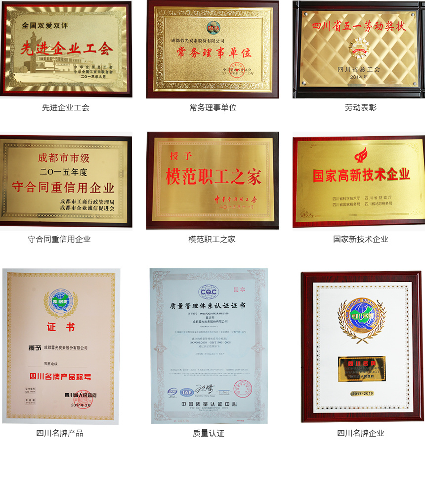 资质荣誉