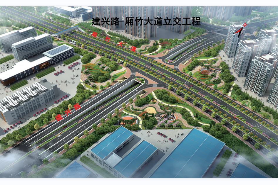 南寧市建興路--廂竹大道立交工程