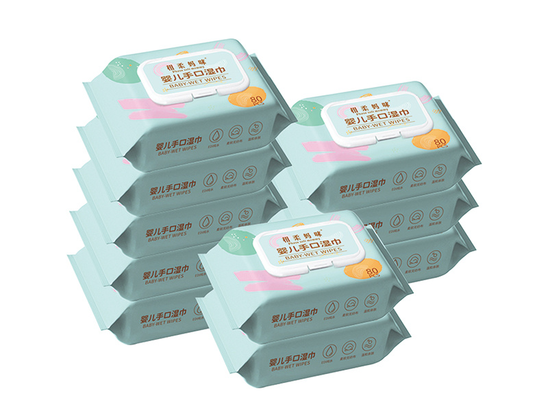 20X15CM 44克交叉珍珠紋70片 嬰兒手口濕巾