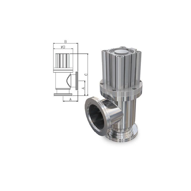 Double Acting ISO-K Angle valve
