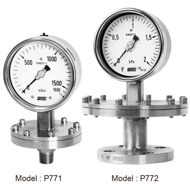Diaphragm pressure gauge with dry type_P770 series