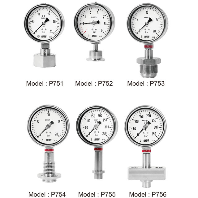 Sanitary pressure gauge_P750 series