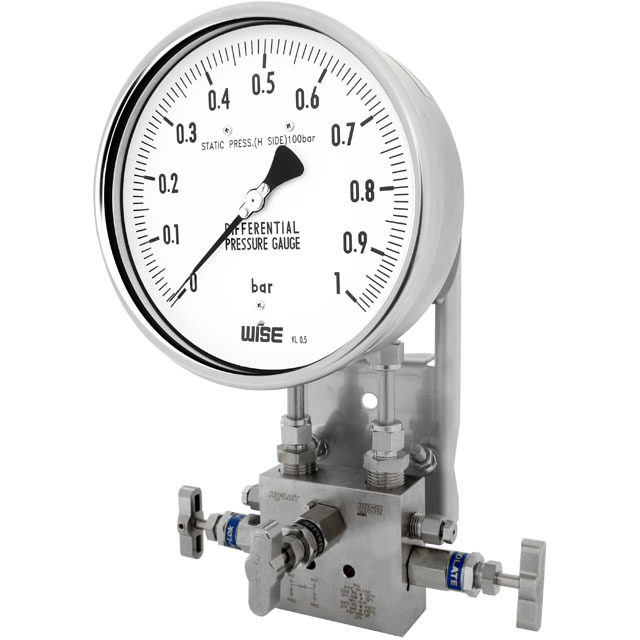 Differential pressure gauge with bellows element_P670 series