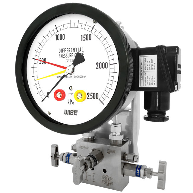 Differential pressure gauge with reed switch_P680 series