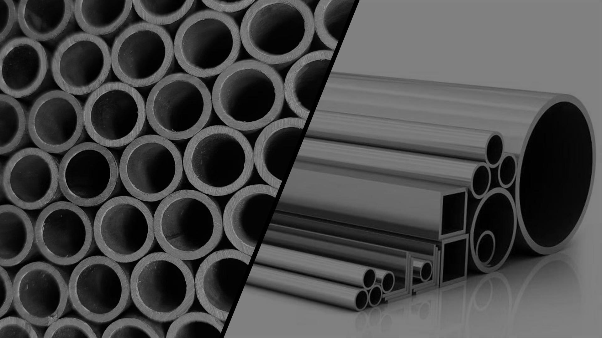 Stainless steel pipes and flats