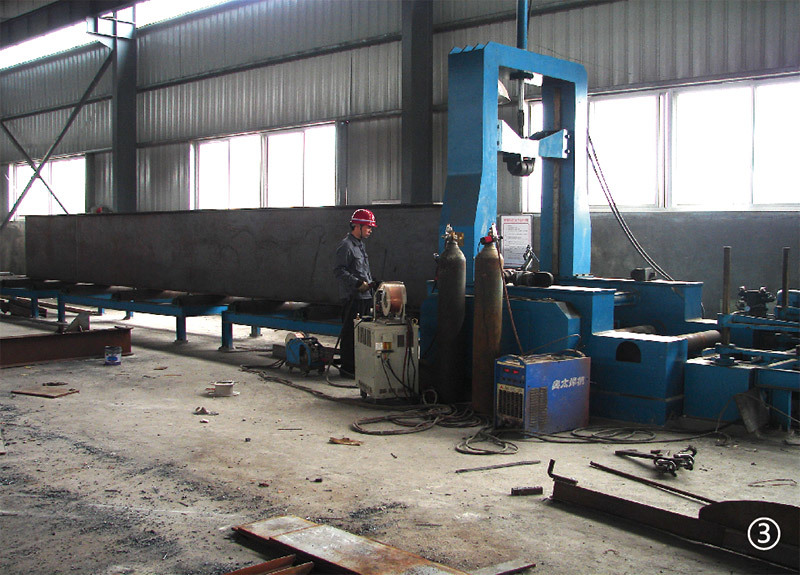 H steel automatic assembling machine