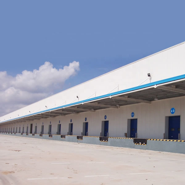 SGS certificated light steel prefab warehouse