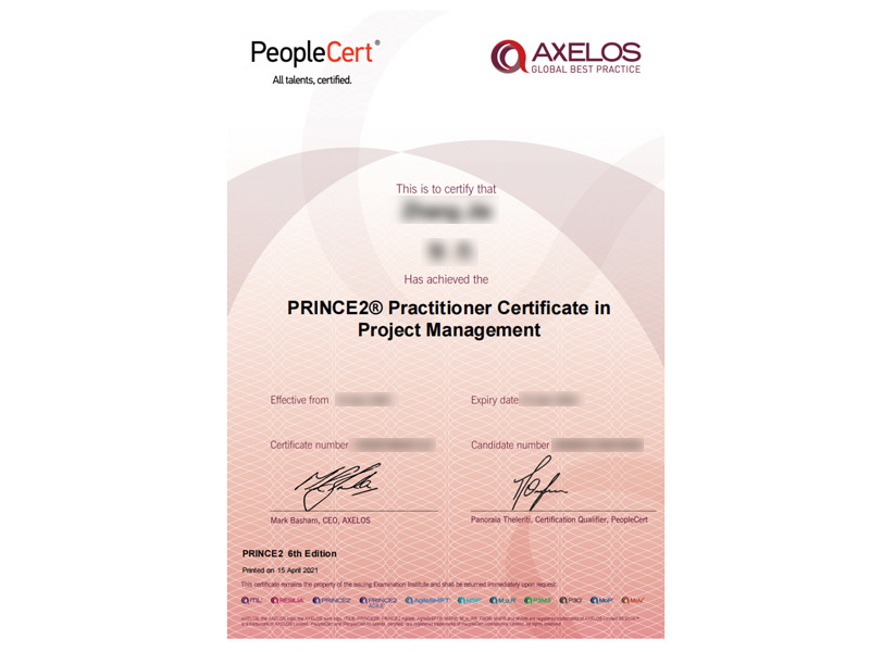 PRINCE2? Practitioner e-Cert-2024.4.10-張杰