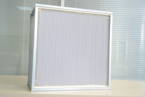 Air filter with partition