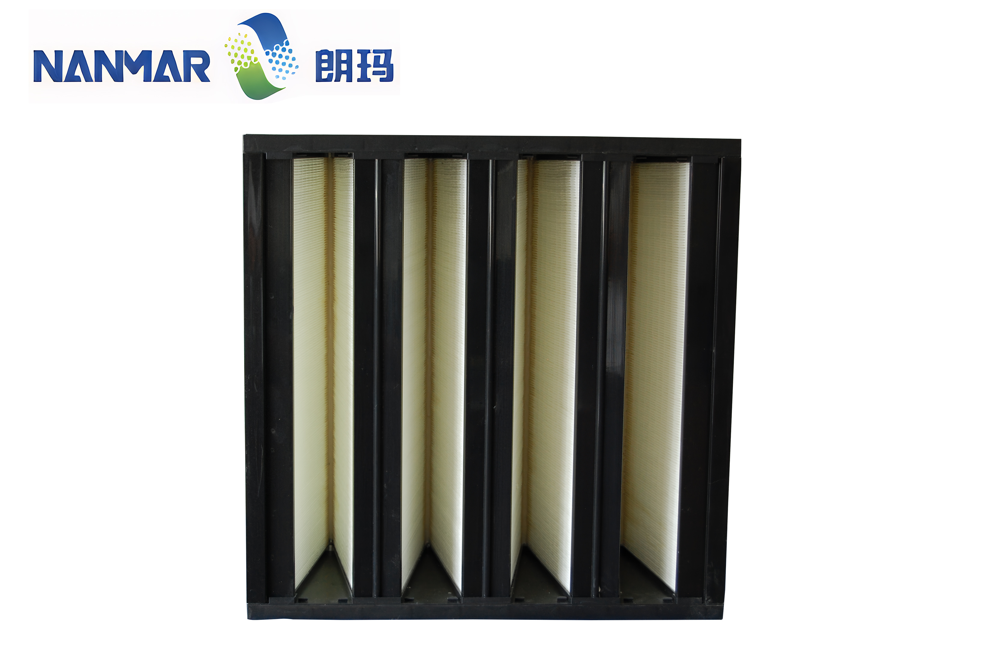 Large air volume V-type high efficiency air filter