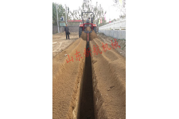 Trenching Machine with Tractor