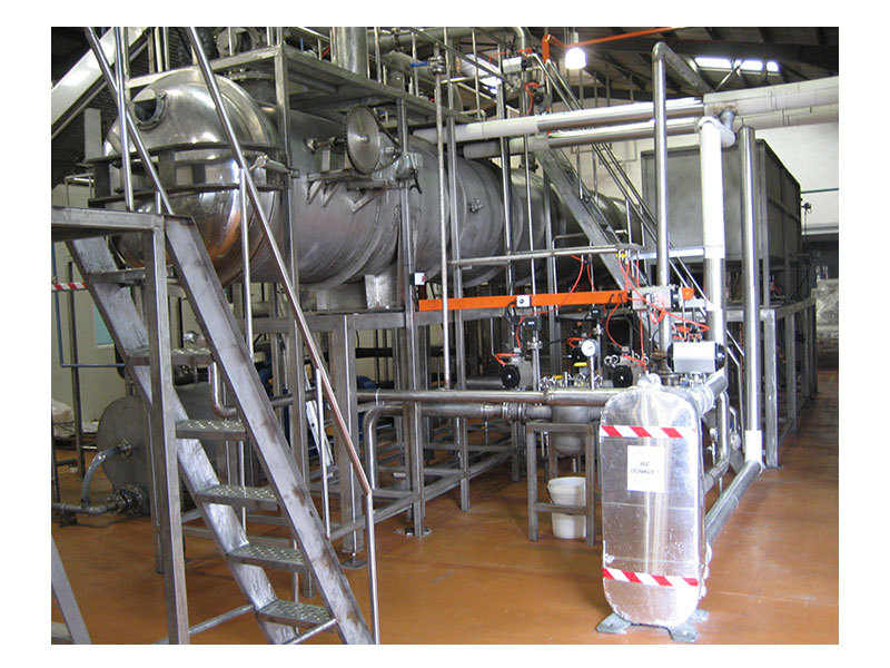 Continuous frying production line