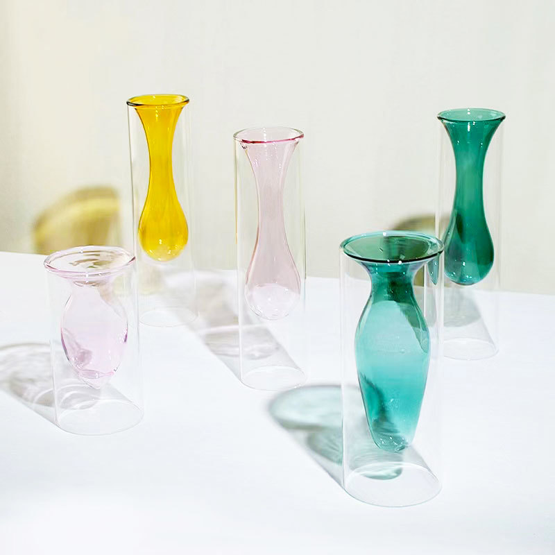 Double Wall Glass Vase
