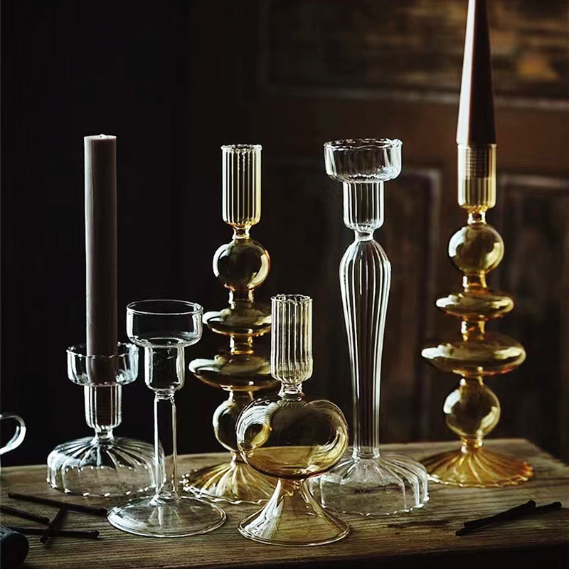 Nordic Style Borosilicate Glass Candleholder