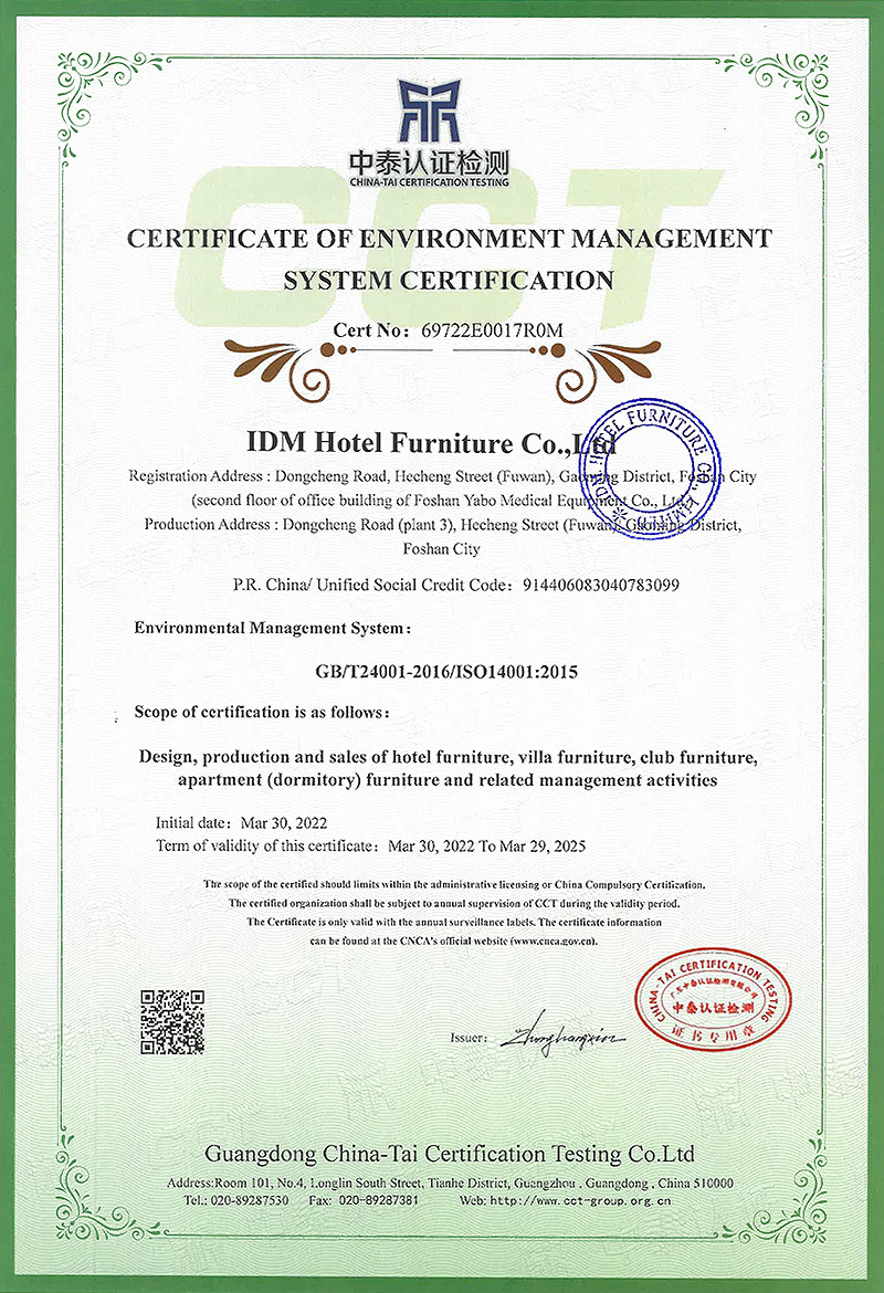 CERTIFICATE OF QUALITY MANAGEMENT CERTIFICATE OF QUALITY MANAGEMENT