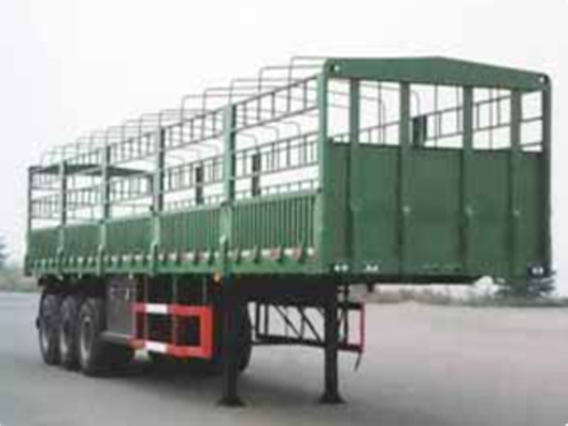 Stake type semi-trailer