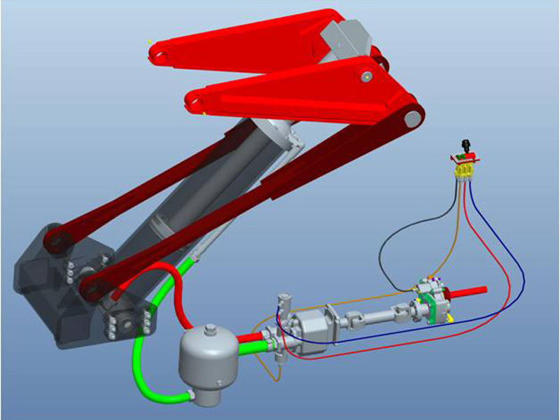 Hydraulic lifting mechanism(T)