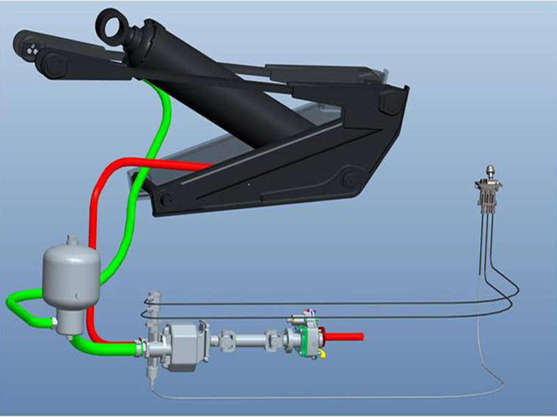 Hydraulic lifting mechanism(F)