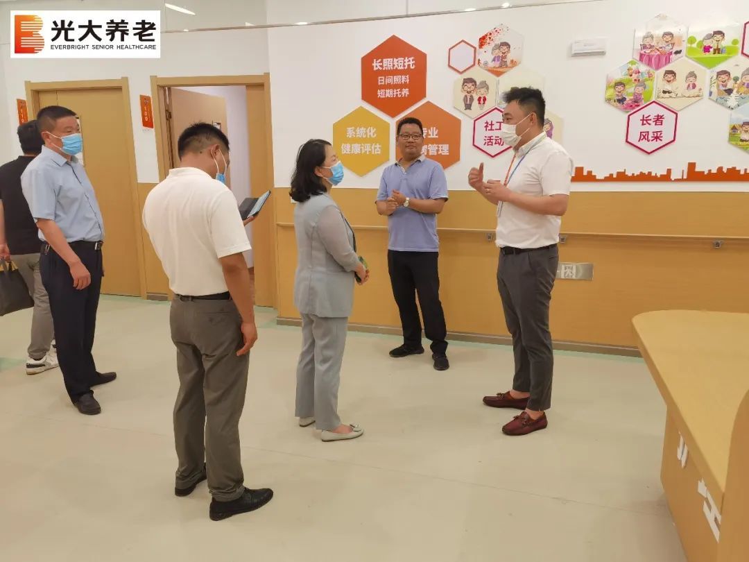 河南省民政厅养老工作处处长董辉等一行莅临伟德国际1946bv官网河南项目调研