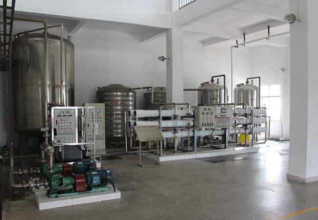 Microcrystalline cellulose plant purified water system