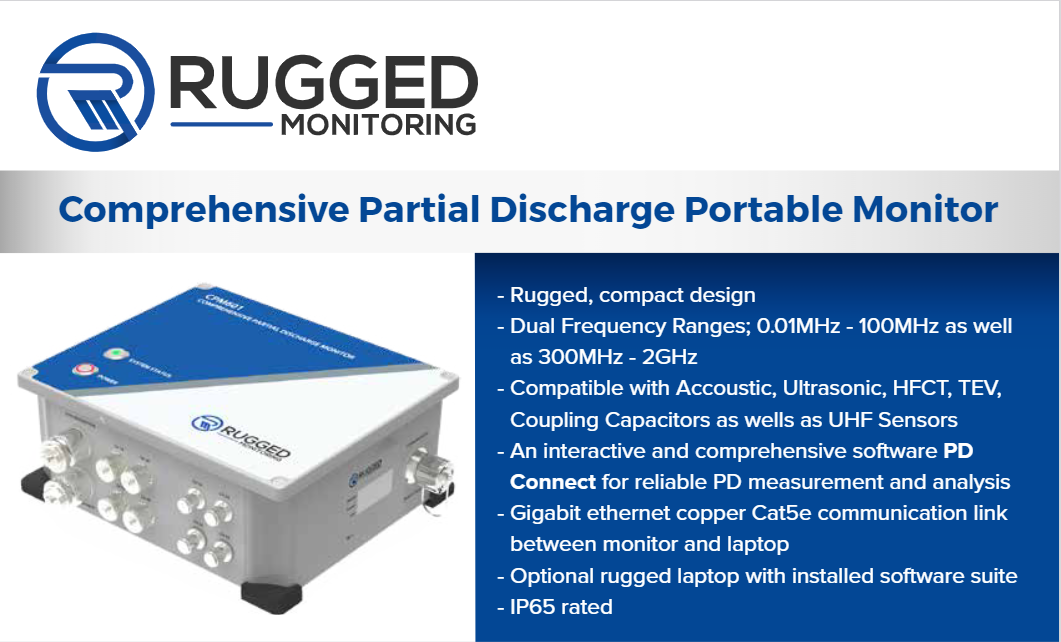 Rugged Monitoring Comprehensive Partial Discharge Portable Monitor