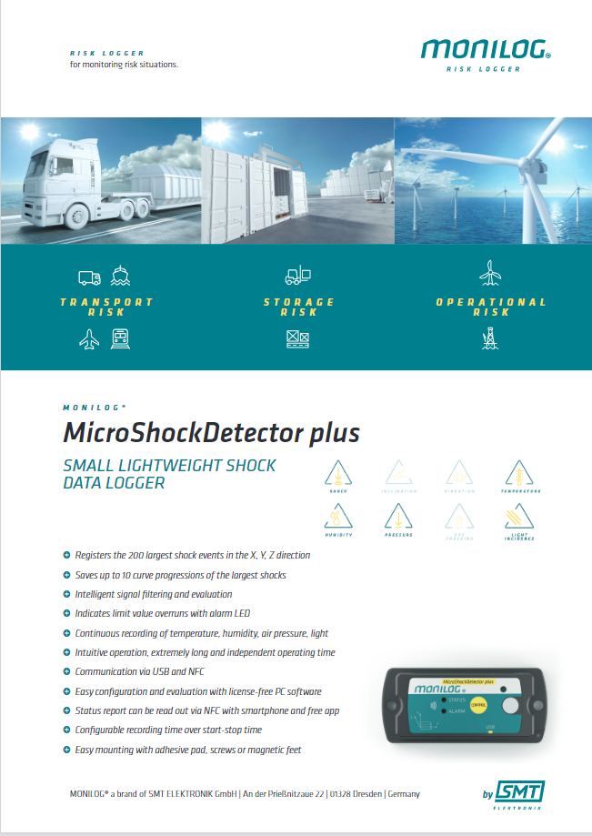 MONILOG data sheet MicroShockDetector plus