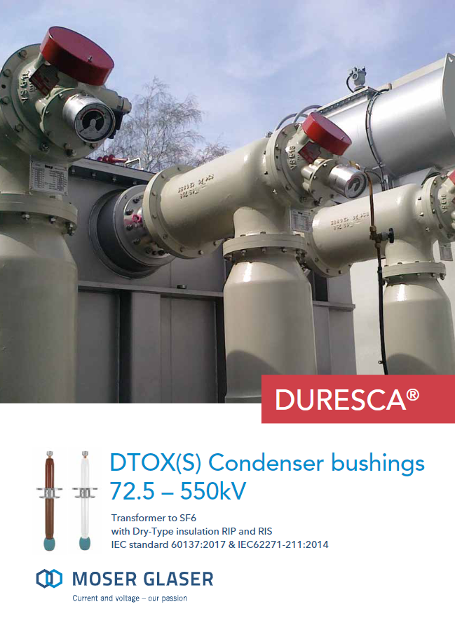 MGC DURESCA Transformer Bushings IEC IEEE DTOX(S) RIP-RIS