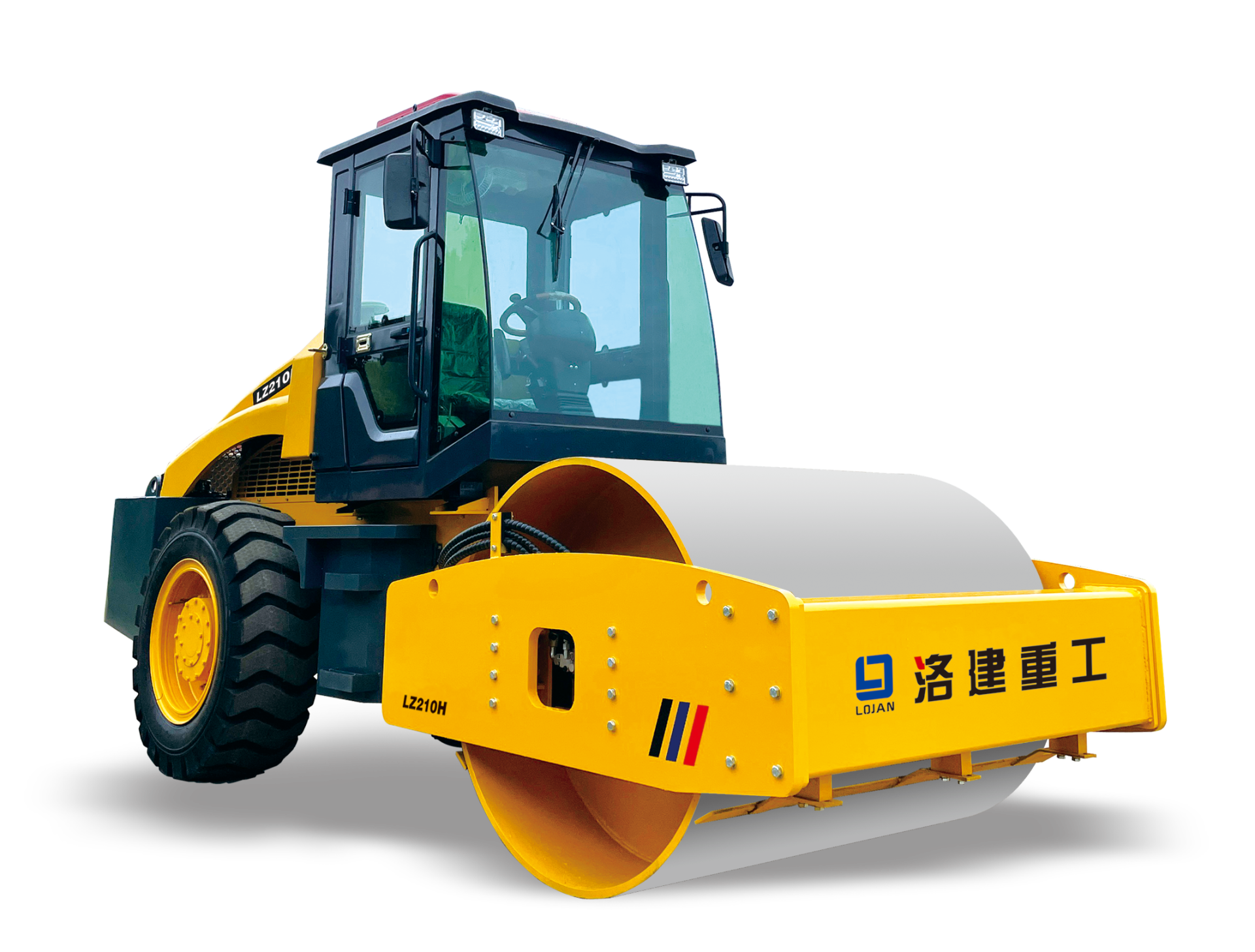 8-ton fully hydraulic single drum vibratory roller-Luojian Heavy