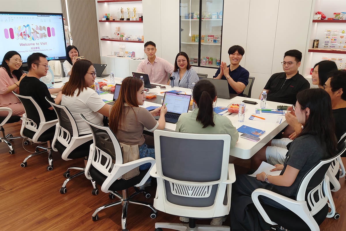 Foreign clients visiting