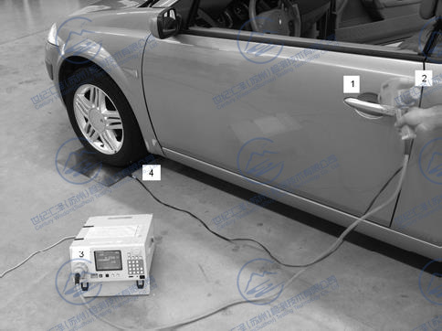 Electrostatic Immunity Test System【Based on GB 19951/ISO 10605】 Serial No. Product Description 1 esd NX30-AUTO 30kV Automobile Test Electrostatic Discharge Simulator, the suitcase contains: battery pack and charger (100-250VAC) -150 pF/330 ohm discharge network - 150 pF/2000 ohm discharge network - 330 pF/2000 ohm discharge network and 330 pF/330 ohm discharge network according to ISO 10605 - air and contact discharge head, 25mm discharge ball