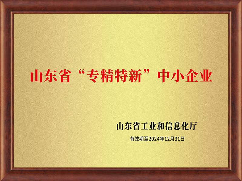 山東省“專精特新”中小企業(yè)